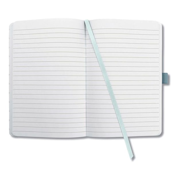Sigel - JN353 - Jolie Notebook, Blue Monstera, Ruled, 13,5 x 20,3 cm, Hårt pärm, 174 sidor, Ljusblått, Svart