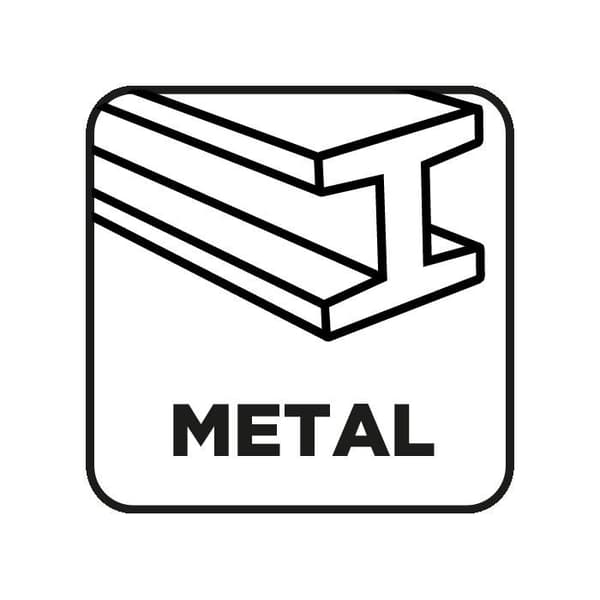 Hexagonal metallborr 5,0 mm, 2 stycken.