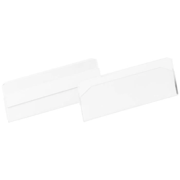 Identifieringsficka - DURABLE - 100 mm x 38 mm - 10 stycken - Vit - Mixad