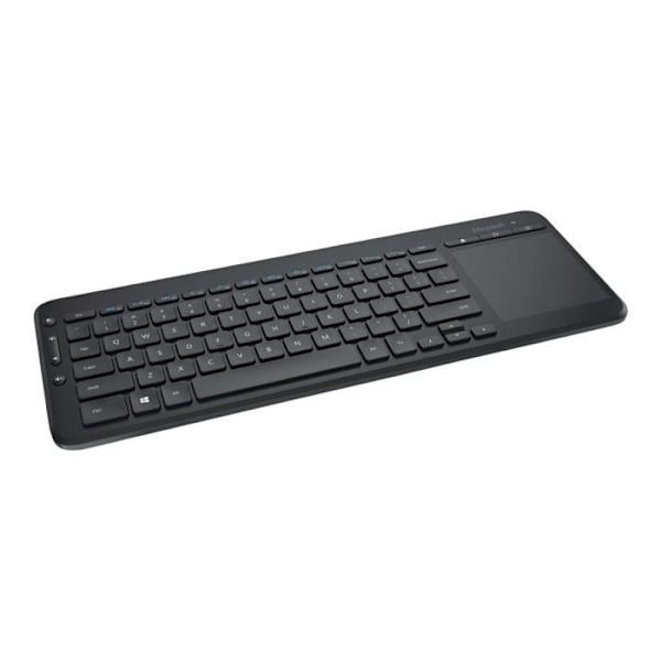 Microsoft allt-i-ett mediatangentbord med integrerad Multi-Touch Trackpad 2,4 GHz italienskt trådlöst tangentbord Svart