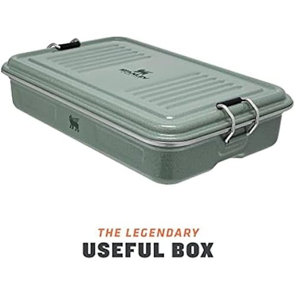 Lunchbox - STANLEY - Den användbara klassikern Box 1.2L - Rostfritt stål - Stapelbar - Utan BPA Grön Hammererad