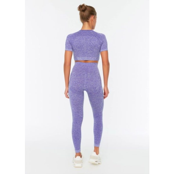 Trendyol - TWOSS21TY0024 - Sportkläder för kvinnor med hög midja Skinny fit Full storlek sportleggings Lila XS/S