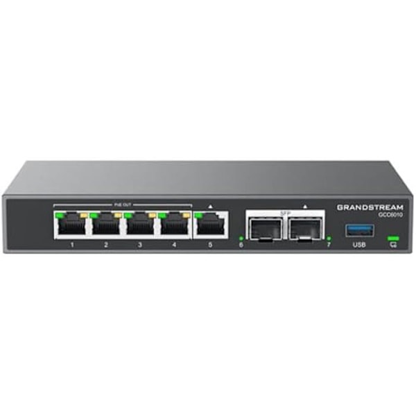 IPPBX - GRANDSTREAM - GCC6010 - 10 användare - 4 samtal samtidigt - Brandvägg och VPN-router