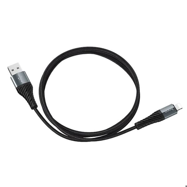 Data kabel - HOCO - X38 Cool Charging - USB-A → Lightning - 12W (2,4A) - 1,0 m Svart Svart