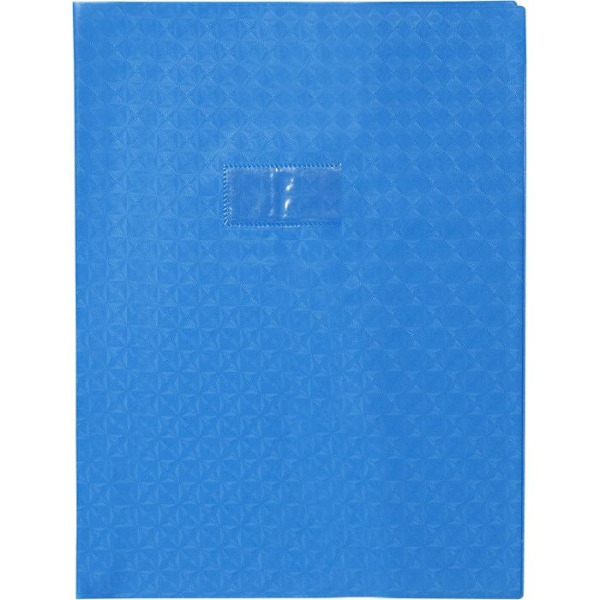 Notebook-omslag - KALLIGRAF - ogenomskinlig PVC - 18/100:e - 24 x 32 cm - blå