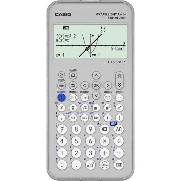Calculatrice Casio Graph Light - Grafisk kalkylator Grå