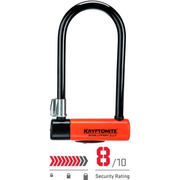 Kryptonite Evolution Standard U-Lock - Skyddsnivå 8 - Svart