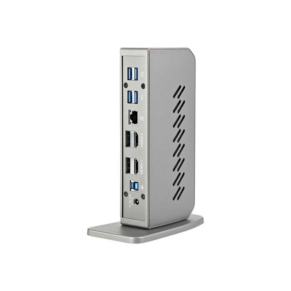 USB-hub - Startech - DK30A2DHUUE - 6 portar USB A - 1 portar RJ-45 - Svart