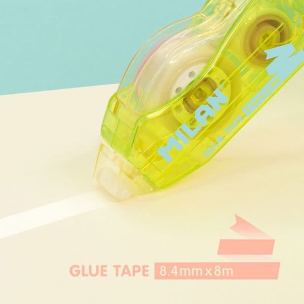 Klistretape - Transparent - Band på 8,4 mm x 8 m - Milan