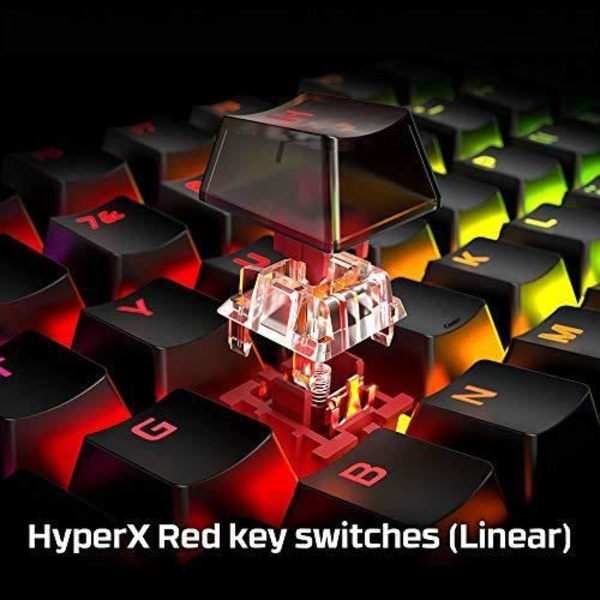 Gamingtangentbord - HyperX - Alloy Origins - Mekanisk - RGB - HyperX Red-brytare