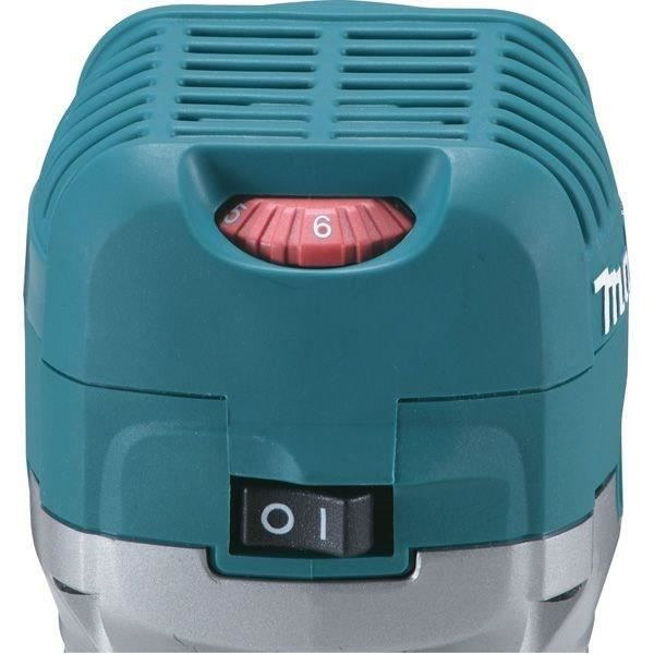 Trimmer - Multifunktionsöverfräs 710W MAKITA - RT0700CX3J - 8 mm (Levereras i en Makpac-låda) Blå och silvergrå