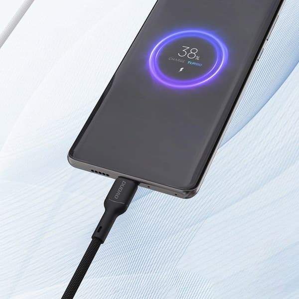 USB-A - USB-C-kabel 5A 1 m - svart