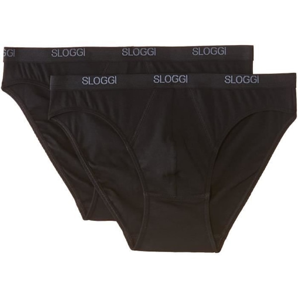 Sloggi Basic Mini-shorts för män - Svart - M - 96 % bomull, 4 % elastan Svart XL
