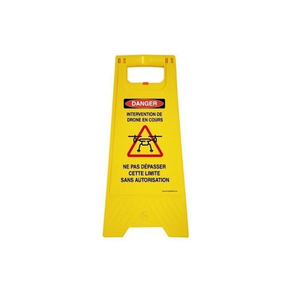 AUA SIGNALERING - Skyltställ - Vikt 1KG i plast - (Dronintervention Farosignal)