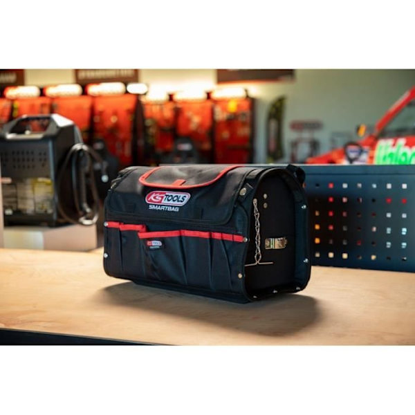 Sidelväska - KS TOOLS - 850.0300 - Smartbag - Tom - Max belastning 25 kg - Volym 19 L Röd