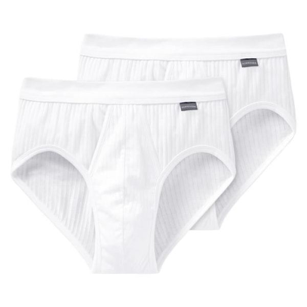 Shorts för män - SCHIESSER - Äkta - 2-pack - Vit - Högkvalitativ bomull Vit XL