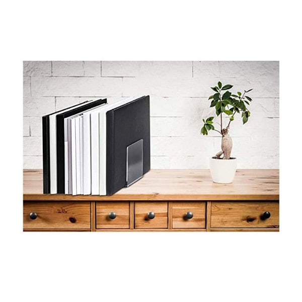 Acrylbokstöd - MAUL - 100 x 100 x 130 mm - fasade kanter - set om 2 Klar