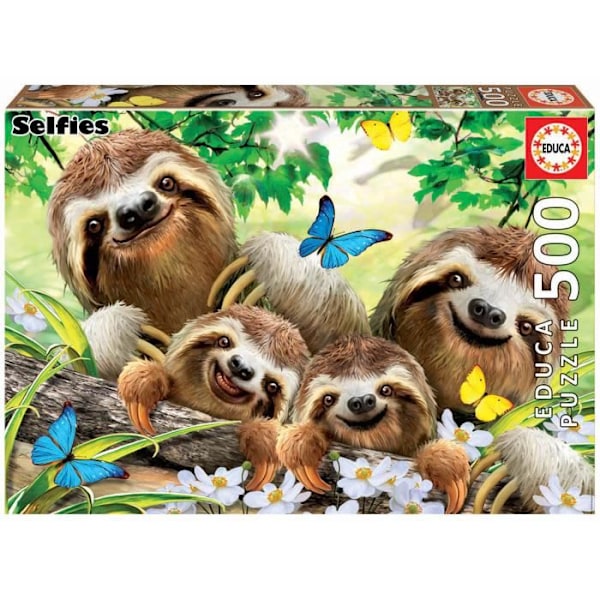 EDUCA - Pussel - 500 SELFIE LAT FAMILJ
