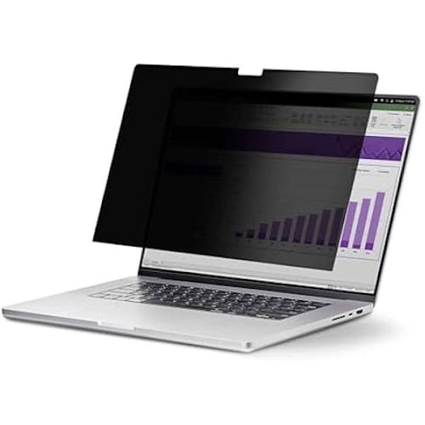 StarTech.com integritetsfilter, MacBook Air 2023/24 15", magnetisk skärmskydd, minskning av blått ljus Svart