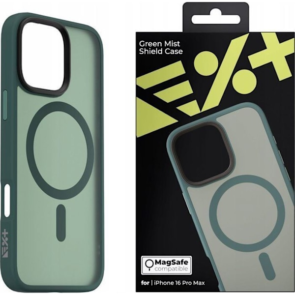 Nästa - NEX-SM-CS-52 - Etui Mist Shield MagSafe iPhone 16 Pro Max grön
