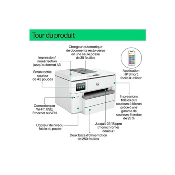 HP Officejet Pro 9730e Wide Fo