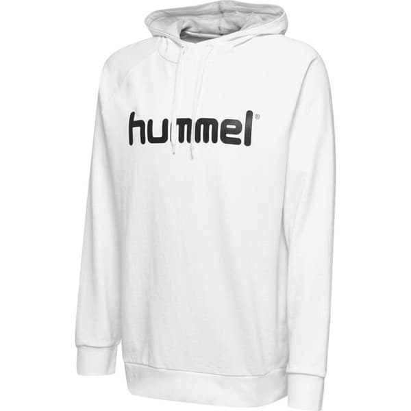 Huvtröja Hummel Cotton Logo - vit Vit S