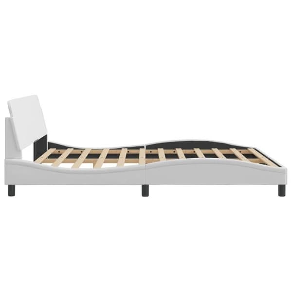 vidaXL Dover sängram vit 180x200 cm konstläder 373239