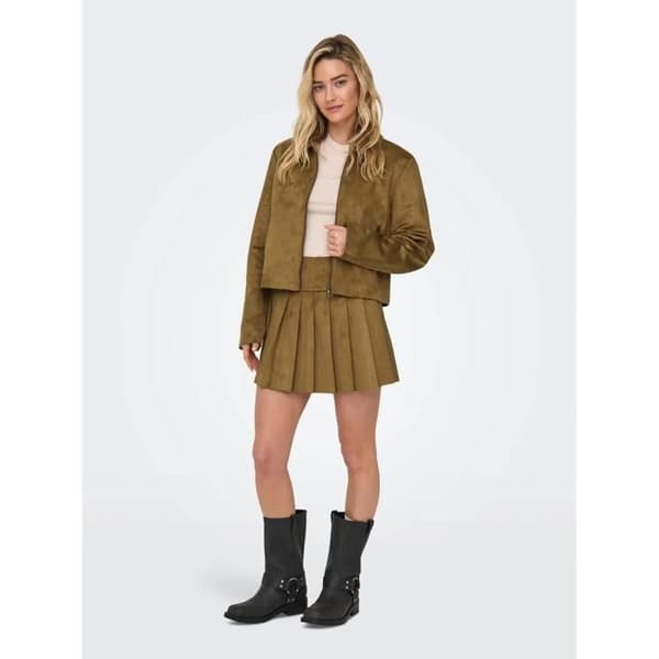 Faux mockajacka dam Only Tulip - cognac cognac S