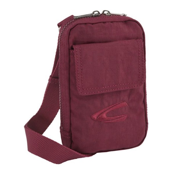 Axelväska med axelband - camel active - Journey Cross Bag XS - Vinröd - 100% polyester - 130 g rödvin