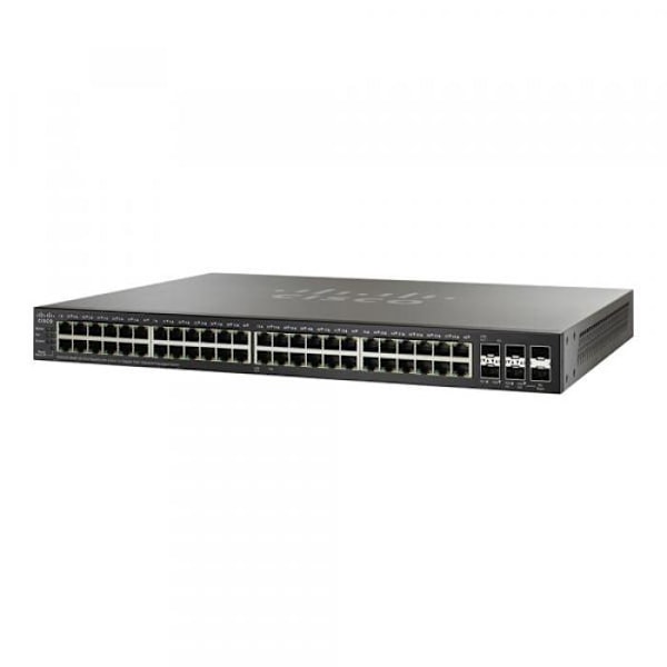 Cisco Small Business SG500X-48MP Managed Switch 48 x 10-100-1000 (PoE+) + 4 x 10 Gigabit SFP+ Rackmonterbar PoE+ (740 W)