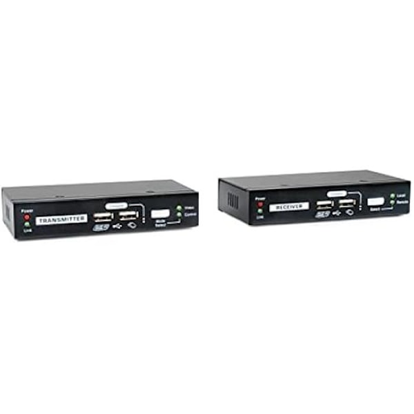 KVM-förlängare - LEVELONE - KVM-9036 - 2xUSB - Plug and Play - LED-indikatorer - Ljudåterkoppling