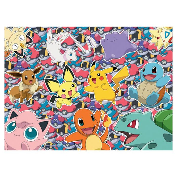 Pussel 100 bitar XXL: Pokémon: Redo för strid! Flerfärgad