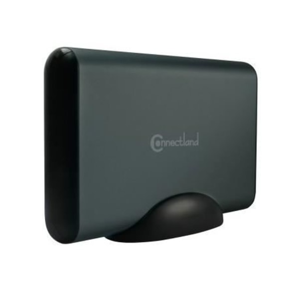 Extern 3,5" USB-3.1 SILVER CONNECTLAND box - USB typ C anslutning för hårddisk och SSD Ref: 1908103- BE-USB3.1-