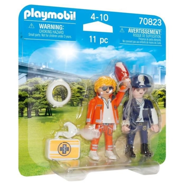PLAYMOBIL - 70823 - Playmobil Duo - Räddare och polis
