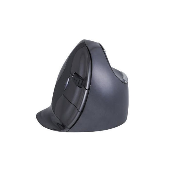 VerticalMouse D, svart/silver mus, medium, RH
