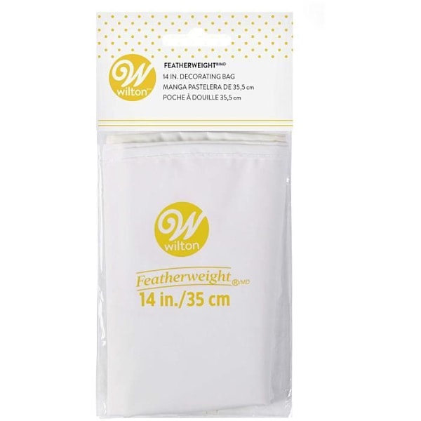 Spritsbag - Wilton - 0261482 - 14 tum - Polyester - Återanvändbar Vit