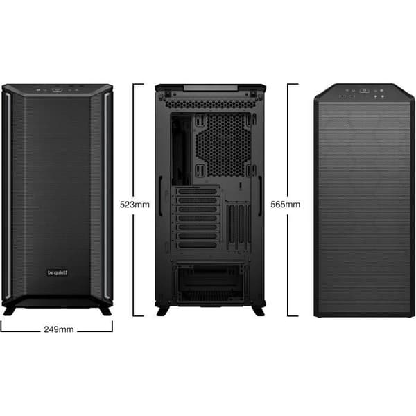 PC-chassi - BE QUIET! - Dark Base 701 - Svart - Midi-Tower - Härdat glas