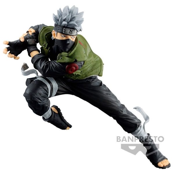Samlarfigur - Banpresto - Naruto Shippuden - Hatake Kakashi - Hög kvalitet - Detaljerad design svart/grön