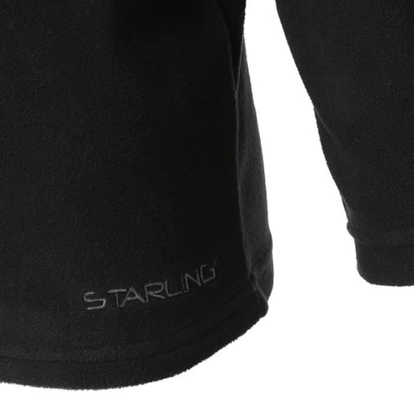 STARLING Fleece Pullover Zippad krage - Barn - Svart Svart 116 cm