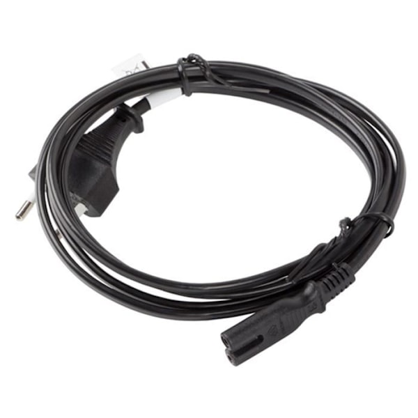 lanberg env.-c7ca 11cc 0018 -BK cee 7-16 Euro hane till IEC 320 C7 Hon VDE strömkabel, Svart 1,8 m
