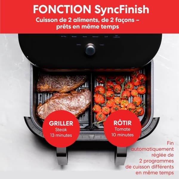 Luftfritös - Instant Pot - Vortex Plus VersaZone XXL - 8,47 liter, effekt 1700W 8 program Svart