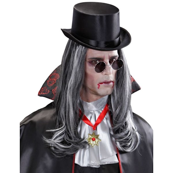 Långb生成化färgad vampyrperruque vuxen Halloween Svartvitt