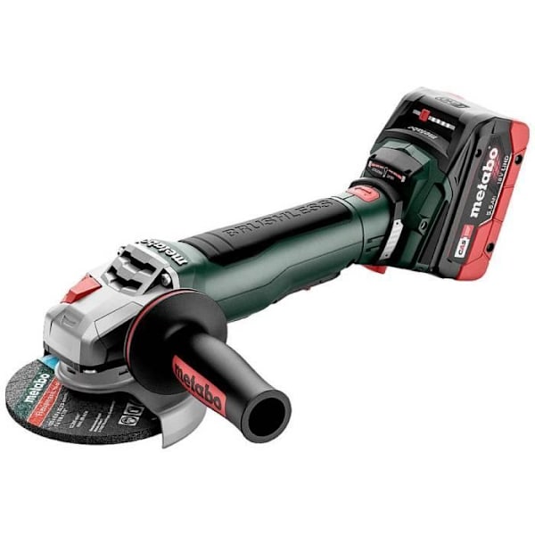 Sladdlös vinkelslip - METABO - WPB 18 LT BL 11-125 - 18 V - 5,5 Ah - Kapning - Metall