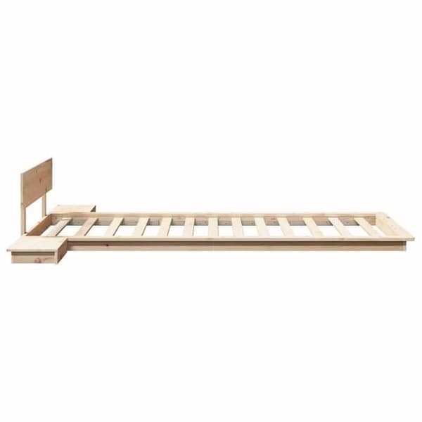 vidaXL Sängram Brun 90 x 190 cm trä 872422