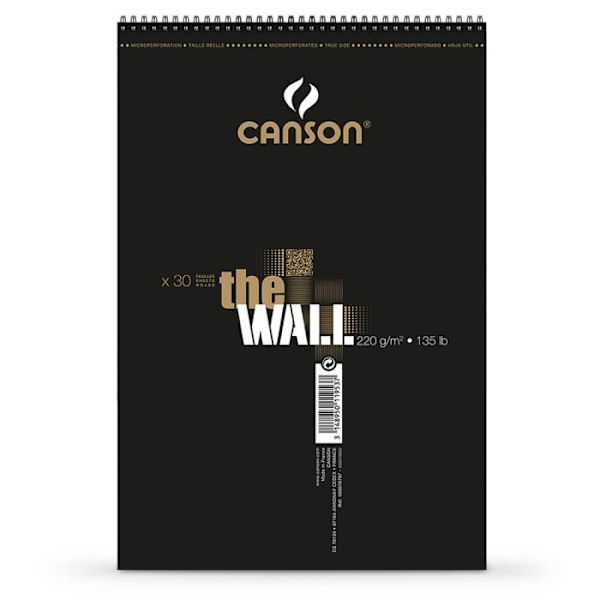 Canson: The Wall: Marker Paper Pad: A3+: 220gsm: 30 Sheets