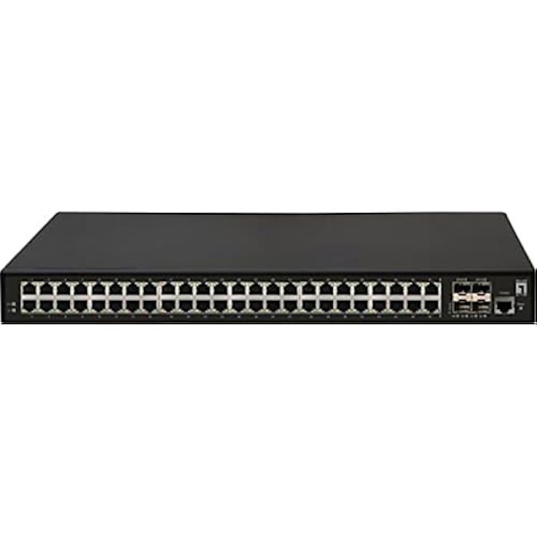 Commutator - NIVÅ ETT - GTL-5291 - 48 portar Ethernet Gigabit - 4 portar SFP+ 10 Gigabit - L3-hantering Svart