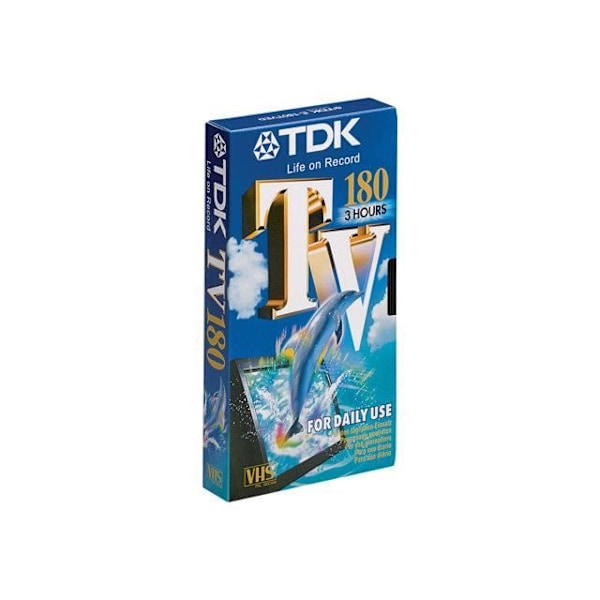 VHS KASSETT (pal secam) FÖR VCR TDK 180 min