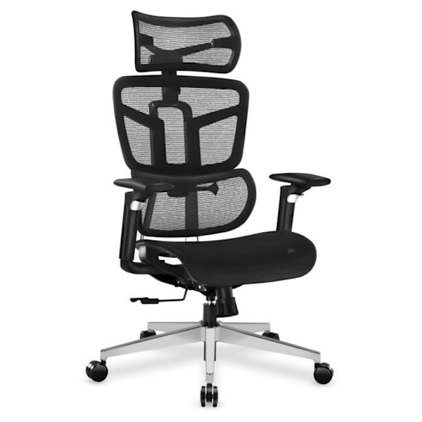 Kontorsstol - MARK ADLER - Expert 9.5 - Ergonomisk - Tyg AirMESH HD - Svart Svart