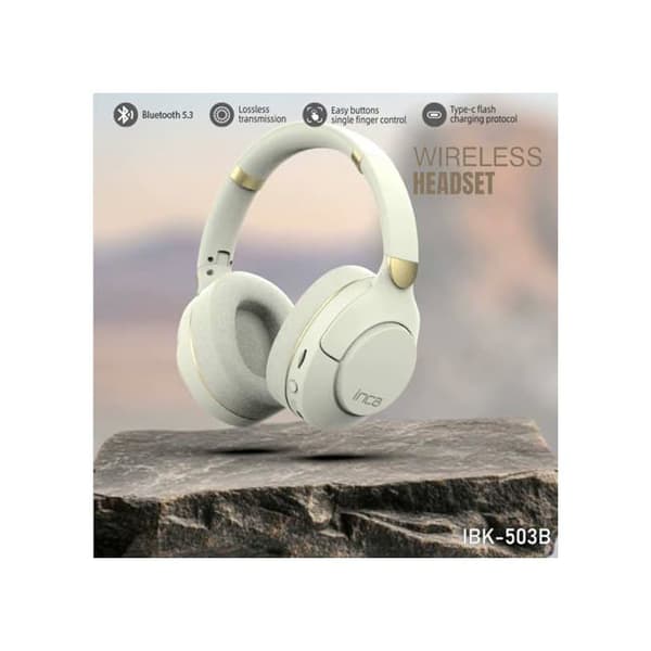 Bluetooth-hörlurar - İnca - IBK-503 - Trådlös - Vit - 12h Batteritid
