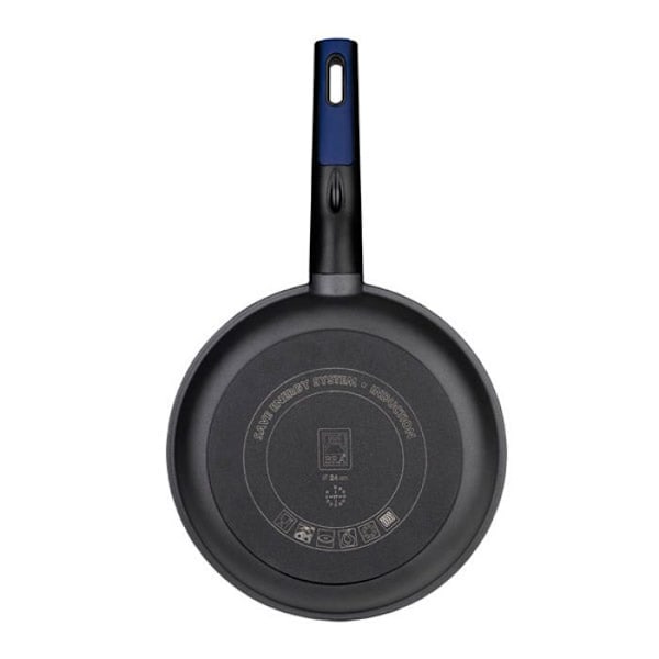 BRA Advanced | Stekpanna 28 cm, Svart, Aluminium med Förstärkt Non-stick Beläggning utan PFOA, Kompatibel med Alla Eldar